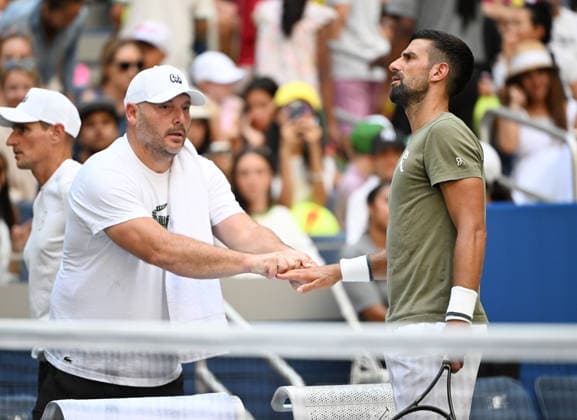 FLUSHING NY- AUGUST 26: Novak Djokovic is seen on the practice court during the 2026 US Open at the USTA Billie Jean King National Tennis Center on August 26, 2026 in Flushing Queens. Copyright: xmpi04 MediaPunchx