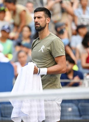 FLUSHING NY- AUGUST 26: Novak Djokovic is seen on the practice court during the 2026 US Open at the USTA Billie Jean King National Tennis Center on August 26, 2026 in Flushing Queens. Copyright: xmpi04 MediaPunchx