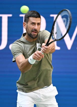 FLUSHING NY- AUGUST 26: Novak Djokovic is seen on the practice court during the 2026 US Open at the USTA Billie Jean King National Tennis Center on August 26, 2026 in Flushing Queens. Copyright: xmpi04 MediaPunchx