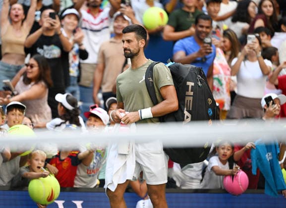 FLUSHING NY- AUGUST 26: Novak Djokovic is seen on the practice court during the 2026 US Open at the USTA Billie Jean King National Tennis Center on August 26, 2026 in Flushing Queens. Copyright: xmpi04 MediaPunchx