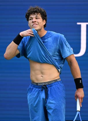 FLUSHING NY- AUGUST 26: Ben Shelton seen on the practice court during the 2026 US Open at the USTA Billie Jean King National Tennis Center on August 26, 2026 in Flushing Queens. Copyright: xmpi04 MediaPunchx