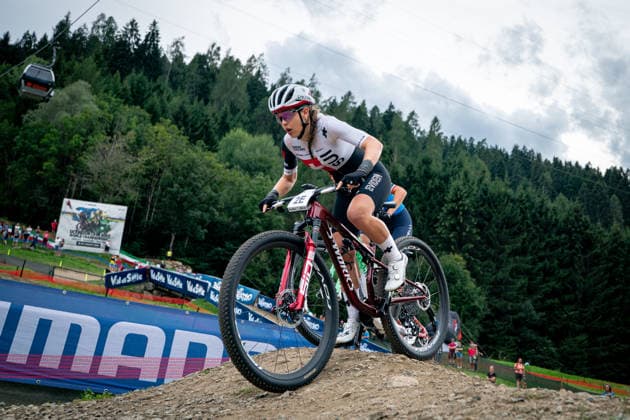 UCI MTB World Championship, WM, Weltmeisterschaft - Val Di Sole 2026 Anja Grossman of Switzerland competes during the Team Relay at the UCI Mountain Bike World Championships Val di Sole 2026 in Val di Sole, Italy, on August 26, 2026. Val di Sole Italy  Copyright: xFilipxBezdÄ›kx originalFilename:bezdek-notitle260826_npzUt.jpg