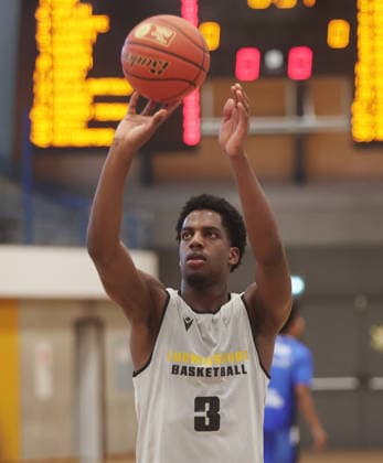 Ludwigsburg, Basketball Exhibition Game: MHP Riesen Ludwigsburg vs. HAKRO Merlins Crailsheim, Yohann Tchouaffe (Riesen)