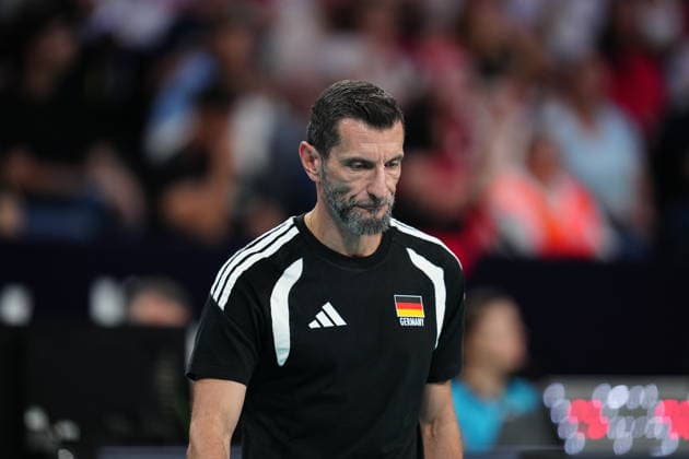 Turkiye v Germany - CEV Trendyol EuroVolley 2026 Giulio Cesare Bregoli, coach of Germany, looks on during the CEV Trendyol EuroVolley 2026 Pool A match between Turkey and Germany at Sinan Erdem Sports Hall in Istanbul, Turkey, on August 26, 2026. Istanbul Istanbul Turkey  Copyright: xYagizxGurtugx originalFilename:gurtug-trkiyevg260826_npwpZ.jpg