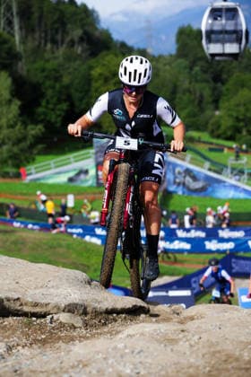 2026 UCI Mountain Bike World Championships Picture by Ed Sykes SWpix.com - 27 08 2026 - Cycling - 2026 UCI Mountain Bike World Championships - Val di Sole, Trentino, Italy - Cross-country Olympic (XCO) - Women Junior - Kayley McMillan (New Zealand) Copyright: x xSWpix.comx(t axPhotographyxHubxLtd)xEdxSykes SWpix.comx SWP-3030-19708