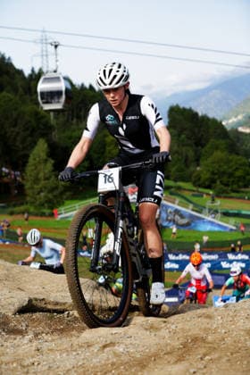 2026 UCI Mountain Bike World Championships Picture by Ed Sykes SWpix.com - 27 08 2026 - Cycling - 2026 UCI Mountain Bike World Championships - Val di Sole, Trentino, Italy - Cross-country Olympic (XCO) - Women Junior - Dulcie Copeland (New Zealand) Copyright: x xSWpix.comx(t axPhotographyxHubxLtd)xEdxSykes SWpix.comx SWP-3030-19710