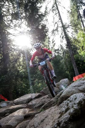 2026 UCI Mountain Bike World Championships Picture by Ed Sykes SWpix.com - 27 08 2026 - Cycling - 2026 UCI Mountain Bike World Championships - Val di Sole, Trentino, Italy - Cross-country Olympic (XCO) - Women Junior - Alexa Haviland (Canada) Copyright: x xSWpix.comx(t axPhotographyxHubxLtd)xEdxSykes SWpix.comx SWP-3030-19741