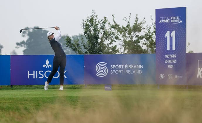 2026 KPMG Women s Irish Open, The K Club, Kildare 27 8 2026 Ireland™s Olivia Mehaffey tees off on the 11th Olivia Mehaffey tees off on the 11th 27 8 2026  Copyright: xx AC018806