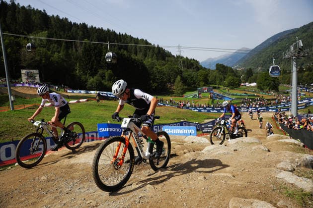 2026 UCI Mountain Bike World Championships Picture by Ed Sykes SWpix.com - 27 08 2026 - Cycling - 2026 UCI Mountain Bike World Championships - Val di Sole, Trentino, Italy - Cross-country Olympic (XCO) - Men Junior - James Climo (New Zealand) Copyright: x xSWpix.comx(t axPhotographyxHubxLtd)xEdxSykes SWpix.comx SWP-3030-19799