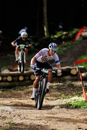 2026 UCI Mountain Bike World Championships Picture by Alex Whitehead SWpix.com - 27 08 2026 - Cycling - 2026 UCI Mountain Bike World Championships - Val di Sole, Trentino, Italy - Cross-country Olympic (XCO) - Men Junior - Michael Ziomek (USA) Copyright: x xSWpix.comx(t axPhotographyxHubxLtd)xAlexxWhitehead SWpix.comx SWP-3030-19806