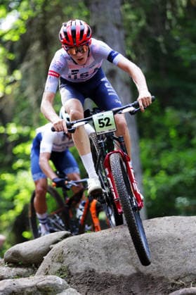 2026 UCI Mountain Bike World Championships Picture by Ed Sykes SWpix.com - 27 08 2026 - Cycling - 2026 UCI Mountain Bike World Championships - Val di Sole, Trentino, Italy - Cross-country Olympic (XCO) - Men Junior - Thomas Agnew (USA) Copyright: x xSWpix.comx(t axPhotographyxHubxLtd)xEdxSykes SWpix.comx SWP-3030-19864