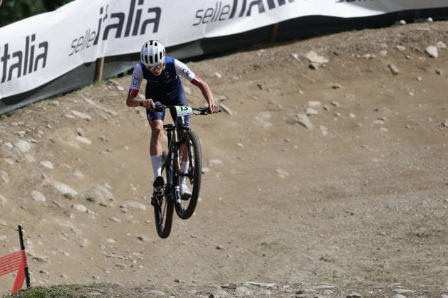 August 27, 2026, Daolasa di Commezzadura, Val di Sole Bikeland, 2026 UCI MTB World Championships—Men s Junior XCO (Cross Country Olympic)—Noa Tessier, 13, FRA, Daolasa di Commezzadura, Val di Sole Bikeland, Trento, Italy Copyright: xJustPictures.ch FrancescoxMinghettix jp-en-FrMi-MNG_0070