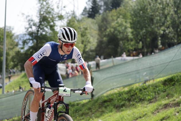 August 27, 2026, Daolasa di Commezzadura, Val di Sole Bikeland, 2026 UCI MTB World Championships, Men s Junior XCO (Cross Country Olympic), Mathieu Ghibaudo, 2nd, FRA, Daolasa di Commezzadura, Val di Sole Bikeland, Trento, Italy Copyright: xJustPictures.ch FrancescoxMinghettix jp-en-FrMi-MNG_0200