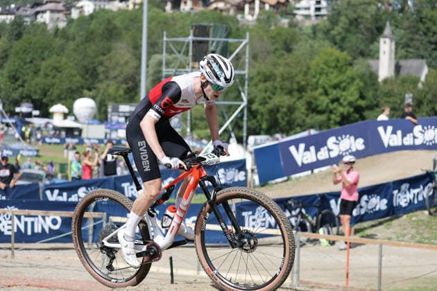 August 27, 2026, Daolasa di Commezzadura, Val di Sole Bikeland, 2026 UCI MTB World Championships, Men s Junior XCO (Cross Country Olympic), Dario Rohn 73 SUI, Daolasa di Commezzadura, Val di Sole Bikeland, Trento, Italy Copyright: xJustPictures.ch FrancescoxMinghettix jp-en-FrMi-MNG_0243