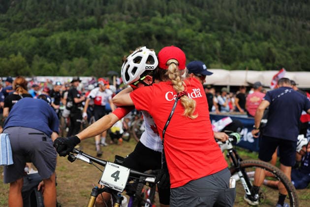 2026 UCI Mountain Bike World Championships Picture by Alex Whitehead SWpix.com - 27 08 2026 - Cycling - 2026 UCI Mountain Bike World Championships - Val di Sole, Trentino, Italy - Cross-country Olympic (XCO) - Men Junior - Ethan Wood (Canada) Copyright: x xSWpix.comx(t axPhotographyxHubxLtd)xAlexxWhitehead SWpix.comx SWP-3030-19917