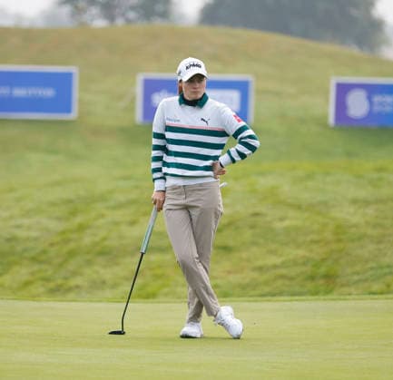 RECORD DATE NOT STATED 27th August 2026; The K Club, Straffan, County Kildare, Ireland: KPMG Womens Irish Open Golf, Round One; Leona Maguire of Ireland waits to putt on the 11th green PeterxFitzpatrick