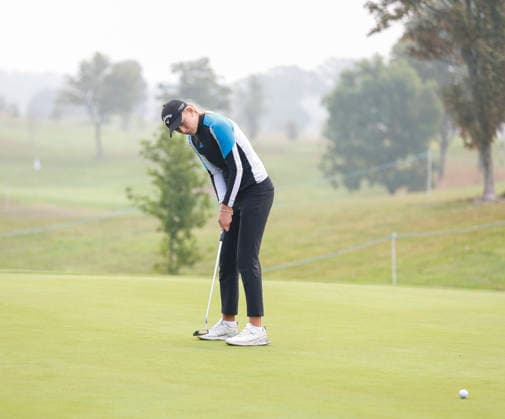 RECORD DATE NOT STATED 27th August 2026; The K Club, Straffan, County Kildare, Ireland: KPMG Womens Irish Open Golf, Round One; Olivia Costello (a) from Ireland putts on the 11th green PeterxFitzpatrick