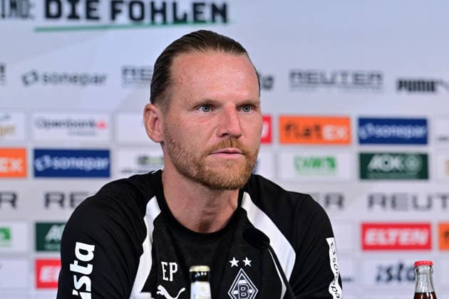 27.08.2026; Moenchengladbach; Fussball, Herren, Saison 2026 2027, Pressekonferenz Borussia Moenchengladbach vor dem Spiel bei RB Leipzig Eugen Polanski (Trainer Gladbach) DFL regulations prohibit any use of photographs as image sequences and or quasi-video. ista-Borussia-Park Nordrhein-Westfalen Deutschland *** August 27, 2026, Mönchengladbach Soccer, Men s, 2026–2027 season, Borussia Mönchengladbach press conference ahead of the match against RB Leipzig; Eugen Polanski, Gladbach coach; DFL regulations prohibit any use of photographs as image sequences and or quasi-video footage; Borussia Park, North Rhine-Westphalia, Germany