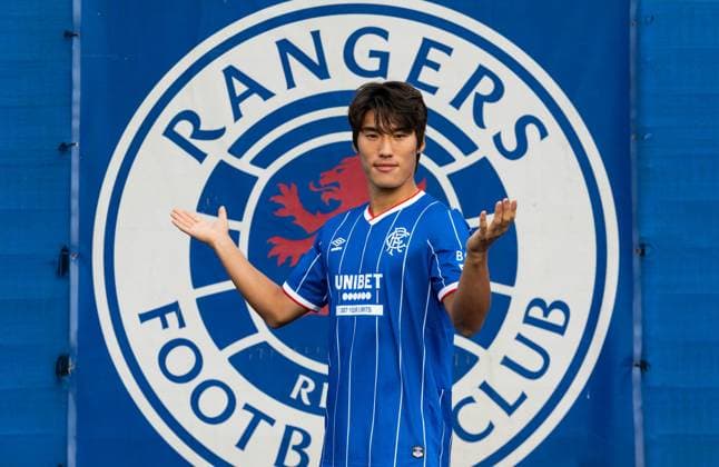 Rangers sign Minsu Kim from Girona on a four year deal. Rangers sign Min Su Kim - The Rangers Training Centre, Glasgow, Lanarkshire, Scotland, UK - 27 Aug 2026Glasgow The Rangers Training Centre Lanarkshire, Scotland United Kingdom EDITORIAL USE ONLY  Copyright: xRangersxFC Shutterstockx 17120243s