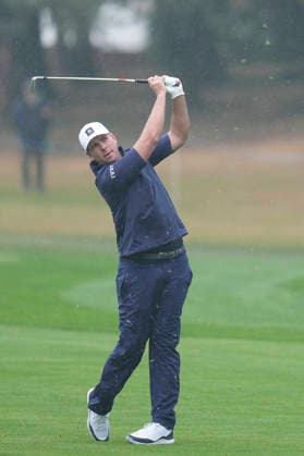 SUTTON COLDFIELD, ENGLAND - AUG 27: Luke List (USA) plays from the first fairway during Round 1 at the 2026 Husqvarna British Masters at The Belfry, Sutton Coalfield on August 27, 2026 in Warwickshire, England The 2026 Husqvarna British Masters