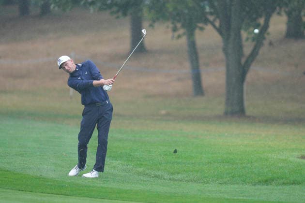 SUTTON COLDFIELD, ENGLAND - AUG 27: Marcel Siem (GER) plays from the first fairway during Round 1 at the 2026 Husqvarna British Masters at The Belfry, Sutton Coalfield on August 27, 2026 in Warwickshire, England The 2026 Husqvarna British Masters