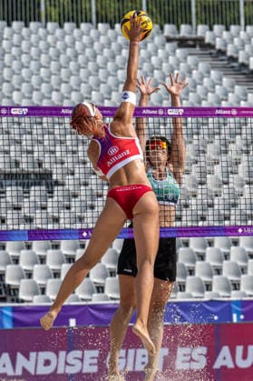 German Beach Championship (German Beach Volleyball Championship) Dortmund, Germany August 27, 2026 DORTMUND, GERMANY AUGUST 27 Sandra Ittlinger Player 1, Eintracht Spontent e.V. during the German Beach Championship (German Beach Volleyball Championship) in Dortmund on August 27, 2026, in Dortmund, Germany Copyright: xBEAUTIFULxSPORTS PeterxWeberx