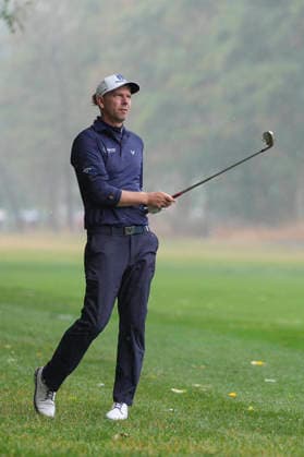 SUTTON COLDFIELD, ENGLAND - AUG 27: Marcel Siem (GER) plays from the rough on the second hole during Round 1 at the 2026 Husqvarna British Masters at The Belfry, Sutton Coalfield on August 27, 2026 in Warwickshire, England The 2026 Husqvarna British Masters