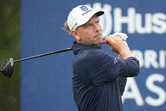 SUTTON COLDFIELD, ENGLAND - AUG 27: Marcel Siem (GER) plays from the second tee during Round 1 at the 2026 Husqvarna British Masters at The Belfry, Sutton Coalfield on August 27, 2026 in Warwickshire, England The 2026 Husqvarna British Masters