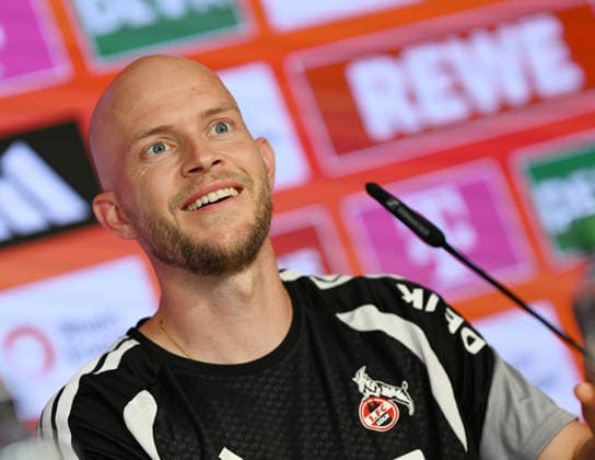 27.08.2026, xophax, Fussball 1.Bundesliga, 1.FC Koeln Geissbockheim , Gbh , Pressekonferenz vor dem ersten Bundesligaspiel gegen die TSG Hoffenheim. Trainer Rene Wagner ( 1.FC Köln ) Köln *** August 27, 2026, xophax, Soccer, Bundesliga 1, 1. FC Köln Geissbockheim, Gbh, Press conference ahead of the first Bundesliga match against TSG Hoffenheim; Coach Rene Wagner, 1. FC Köln, Cologne