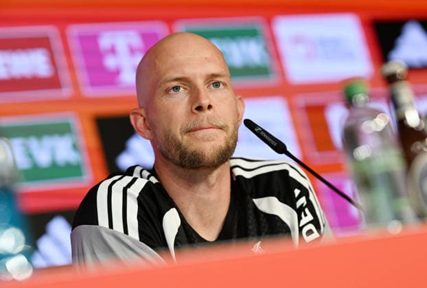 27.08.2026, xophax, Fussball 1.Bundesliga, 1.FC Koeln Geissbockheim , Gbh , Pressekonferenz vor dem ersten Bundesligaspiel gegen die TSG Hoffenheim. Trainer Rene Wagner ( 1.FC Köln ) Köln *** August 27, 2026, xophax, Soccer, Bundesliga 1, 1. FC Köln Geissbockheim, Gbh, Press conference ahead of the first Bundesliga match against TSG Hoffenheim; Coach Rene Wagner, 1. FC Köln, Cologne