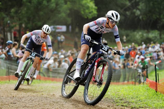 2026 UCI Mountain Bike World Championships Picture by Alex Whitehead SWpix.com - 27 08 2026 - Cycling - 2026 UCI Mountain Bike World Championships - Val di Sole, Trentino, Italy - Cross-country Short Track (XCO) - Women Under-23 (U23) - Bailey Cioppa (USA) Copyright: x xSWpix.comx(t axPhotographyxHubxLtd)xAlexxWhitehead SWpix.comx SWP-3030-19984