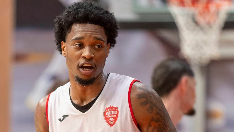 Pictured: Eddie Colbert III of the Wuerzburg Baskets, August 27, 2026, media training session for the Fitness First Wuerzburg Baskets 2026-27, Germany, Wuerzburg, training center, Copyright: HMBxMedia xJulienxBecker