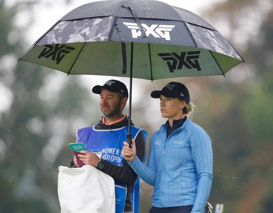 RECORD DATE NOT STATED 27th August 2026; The K Club, Straffan, County Kildare, Ireland: KPMG Womens Irish Open Golf, Round One; Laura Beveridge of Scotland waits on the 8th tee PeterxFitzpatrick