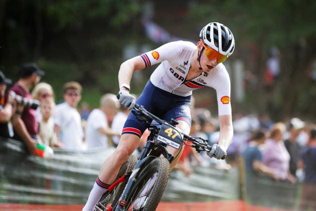 2026 UCI Mountain Bike World Championships Picture by Ed Sykes SWpix.com - 27 08 2026 - Cycling - 2026 UCI Mountain Bike World Championships - Val di Sole, Trentino, Italy - Cross-country Short Track (XCO) - Men Under-23 (U23) - Max Standen (Great Britain) Copyright: x xSWpix.comx(t axPhotographyxHubxLtd)xEdxSykes SWpix.comx SWP-3030-20066