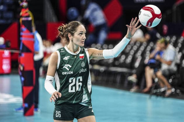 Poland v Germany - CEV EuroVolley 2026 ISTANBUL, TURKIYE - AUGUST 27: Katarzyna Wenerska (26) of Poland in action during the CEV EuroVolley 2026 Women Group A match between Poland and Germany at Sinan Erdem Dome in Istanbul, Turkiye on August 27, 2026. Agit Erdi Ulukaya Anadolu Istanbul Turkey. Editorial use only. Please get in touch for any other usage.  Copyright: x2026xAnadoluxAgitxErdixUlukayax