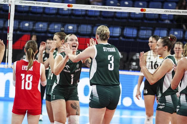 Poland v Germany - CEV EuroVolley 2026 ISTANBUL, TURKIYE - AUGUST 27: Players of Poland celebrate after a point during the CEV EuroVolley 2026 Women Group A match between Poland and Germany at Sinan Erdem Dome in Istanbul, Turkiye on August 27, 2026. Agit Erdi Ulukaya Anadolu Istanbul Turkey. Editorial use only. Please get in touch for any other usage.  Copyright: x2026xAnadoluxAgitxErdixUlukayax