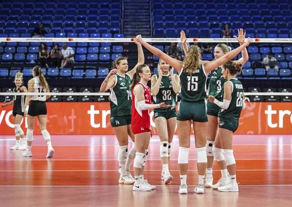 Poland v Germany - CEV EuroVolley 2026 ISTANBUL, TURKIYE - AUGUST 27: Players of Poland celebrate after a point during the CEV EuroVolley 2026 Women Group A match between Poland and Germany at Sinan Erdem Dome in Istanbul, Turkiye on August 27, 2026. Agit Erdi Ulukaya Anadolu Istanbul Turkey. Editorial use only. Please get in touch for any other usage.  Copyright: x2026xAnadoluxAgitxErdixUlukayax
