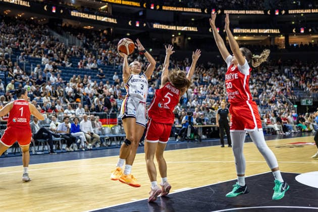 Basketball Cologne, August 27, 2026; Friendly Match; Germany (GER) vs. Turkey (TUR); Alexandra Wilke, Germany, No. 03