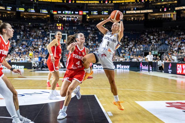 Basketball Cologne, August 27, 2026; Friendly Match; Germany (GER) vs. Turkey (TUR); Alexandra Wilke, Germany, No. 03