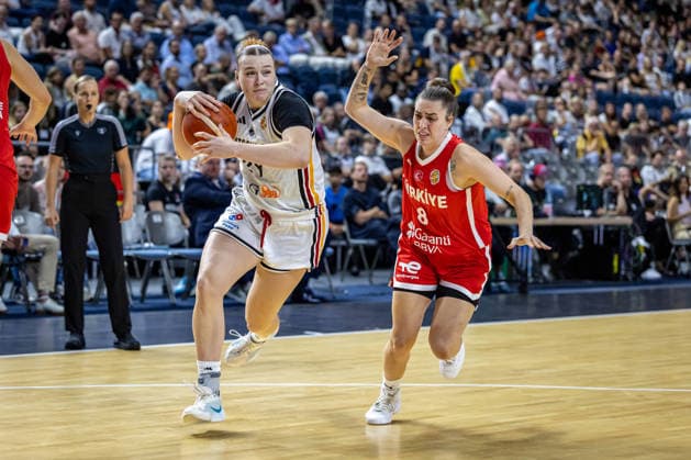 Basketball Cologne, August 27, 2026 Friendly Match Germany (GER) vs. Turkey (TUR) Lina Sontag, Germany, No. 24