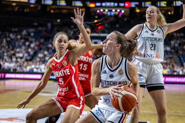 Basketball Cologne, August 27, 2026; Friendly Match; Germany (GER) vs. Turkey (TUR); Britta Daub, Germany, No. 19