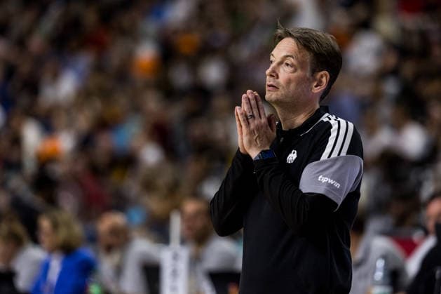COLOGNE, GERMANY - AUGUST 27: Olaf Lange (Head Coach Germany) gestures during a friendly match between Germany vs. Tuerkiye at Lanxess arena on August 27, 2026 in Cologne, Germany. North Rhine Westphalia Germany Copyright: xSteffiexWunderlx