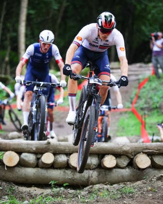 2026 UCI Mountain Bike World Championships Picture by Ed Sykes SWpix.com - 27 08 2026 - Cycling - 2026 UCI Mountain Bike World Championships - Val di Sole, Trentino, Italy - Cross-country Short Track (XCC) - Men Elite - Charlie Aldridge (Great Britain) Copyright: x xSWpix.comx(t axPhotographyxHubxLtd)xEdxSykes SWpix.comx SWP-3030-20185