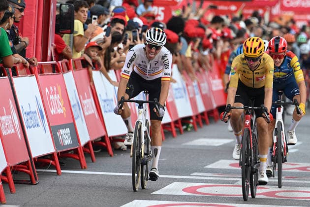 27-08-2026 Vuelta A Espana; Tappa 06 Alcossebre - Castellon; 2026, Pinarello - Q36.5; 2026, Uno X - Mobility; Camprubi, Marcel; Kron, Andreas Lorentz; Castellon; 