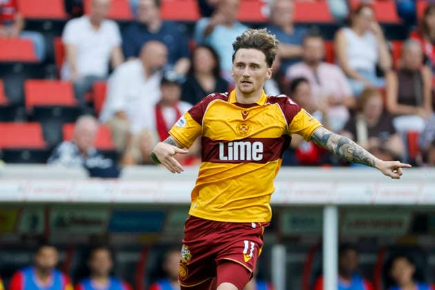 Alexander Lowry Motherwell FC, 11, Germany, Soccer, UEFA Conference League, Playoffs, 2026–2027, SC Freiburg vs. Motherwell FC, August 27, 2026, Freiburg im Breisgau, Europa-Park Stadium, Germany Copyright: xGrantxHubbsx