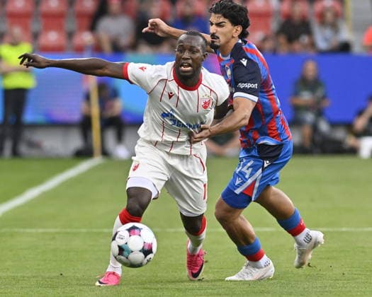 Football Europa League second leg of the fourth qualifying round match. Viktoria Plzen vs Crvena Zvezda Belgrade in Pilsen, Czech Republic, August 27, 2026. (CTKxPhoto MiroslavxChaloupka) CTKPhotoP2026082707272  CTKPhotoP2026082707272