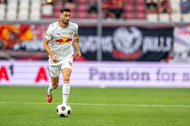 SOCCER - UEFA EL, RBS vs Mjaellby SALZBURG,AUSTRIA,27.AUG.26 - SOCCER - UEFA Europa League, play-off, Red Bull Salzburg vs Mjaellby AIF. Image shows Dominik Schmid (RBS).  GEPAxpictures xWolfgangxKofler