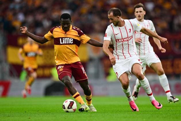 Ibrahim Said of Motherwell Freiburg v Motherwell, UEFA Conference League, Play-Off Round, Second Leg, Football, Europa-Park-Stadion, Freiburg, Germany - 27 Aug 2026Freiburg Europa-Park-Stadion Germany  Copyright: xMaxxKrause Shutterstockx 17118930ax