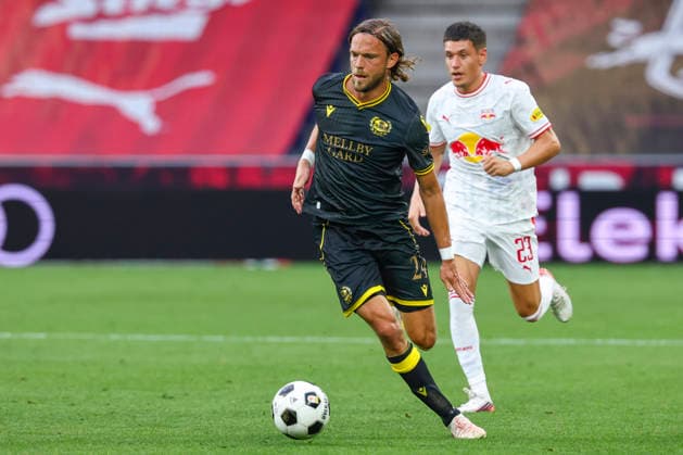 SOCCER - UEFA EL, RBS vs Mjaellby SALZBURG,AUSTRIA,27.AUG.26 - SOCCER - UEFA Europa League, play-off, Red Bull Salzburg vs Mjaellby AIF. Image shows Tom Pettersson (Mjaellby).  GEPAxpictures xDavidxGeieregger