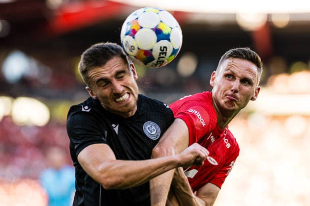 August 27, 2026: Joachim Soltvedt of Brann during the UEFA Conference League playoff match between Brann and PAOK on August 27, 2026 in Bergen. Photo by Marius Simensen. BILDBYRAN COP 238 bbeng brann football fotball fotboll paok play-off skb soccer uecl uefa conference league  Copyright: MARIUSxSIMENSEN BB260827BB594